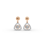 Triangle Halo Lab-Grown Diamond Earrings