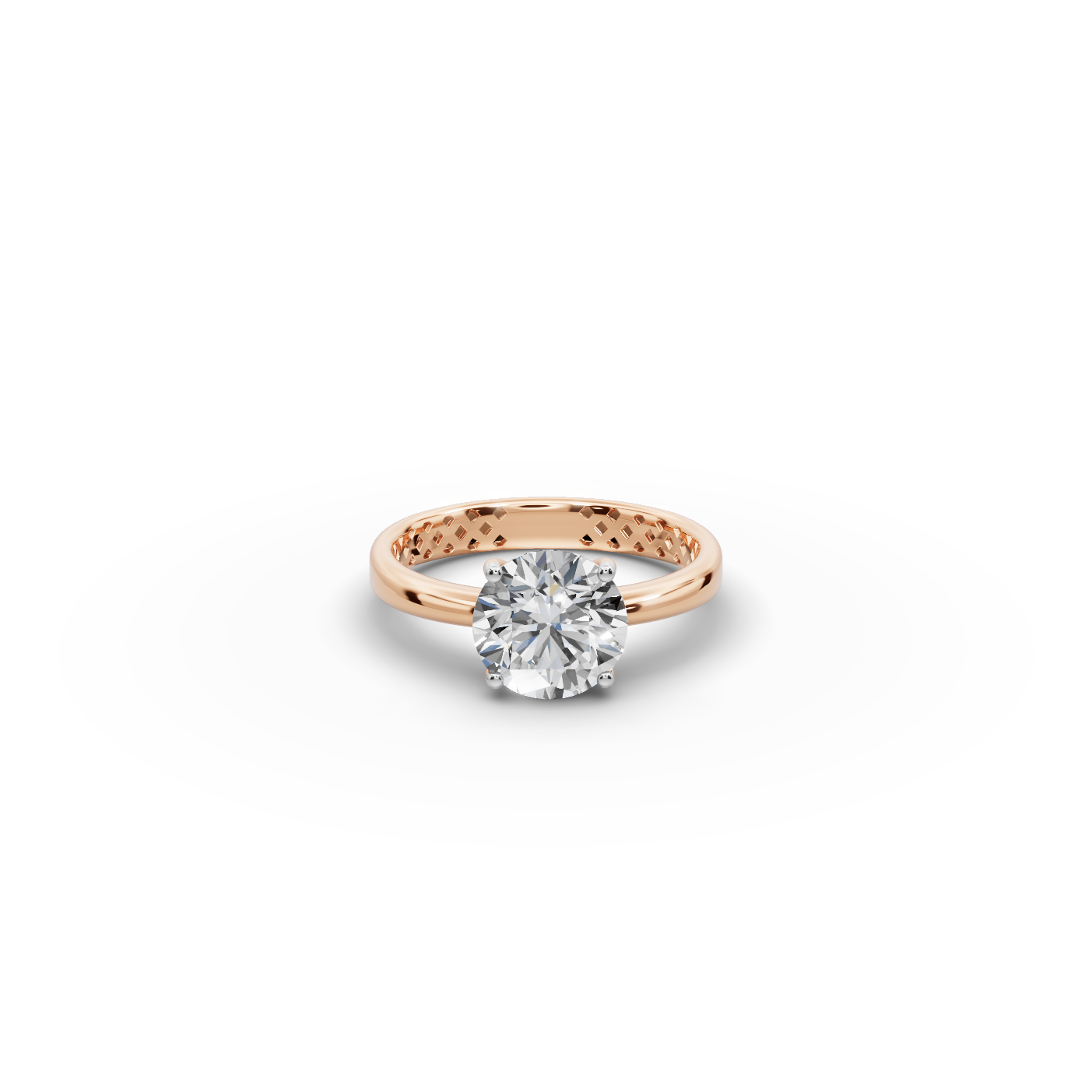 2 tcw Round Cut Lab-Grown Diamond Ring