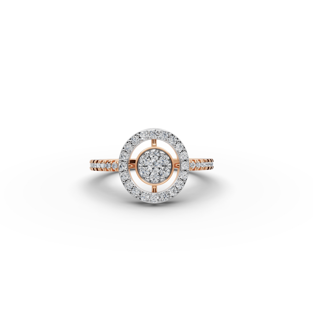 Round Halo Lab-Grown Diamond Ring