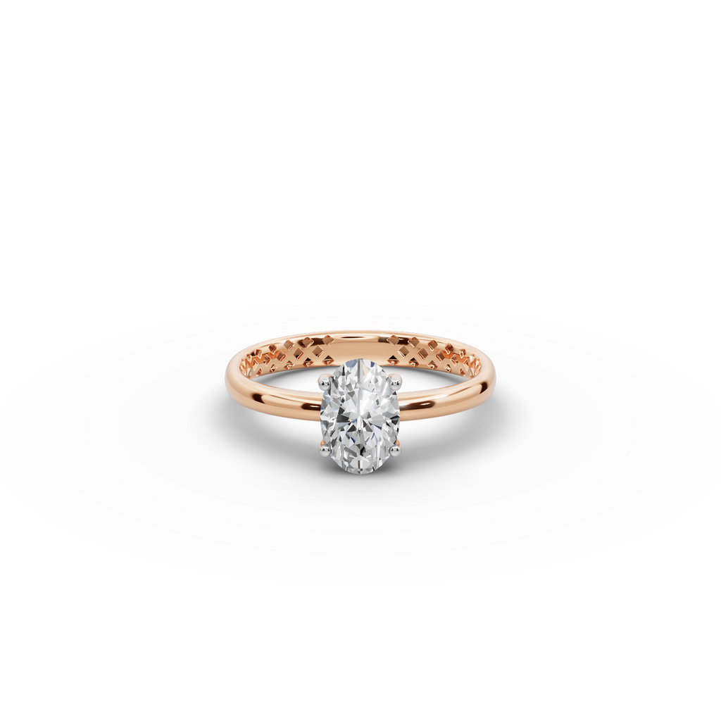 1.00 tcw Oval Solitaire Lab-Grown Diamond Ring