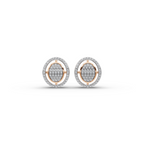 Oval Cluster Lab-Grown Diamond Earrings