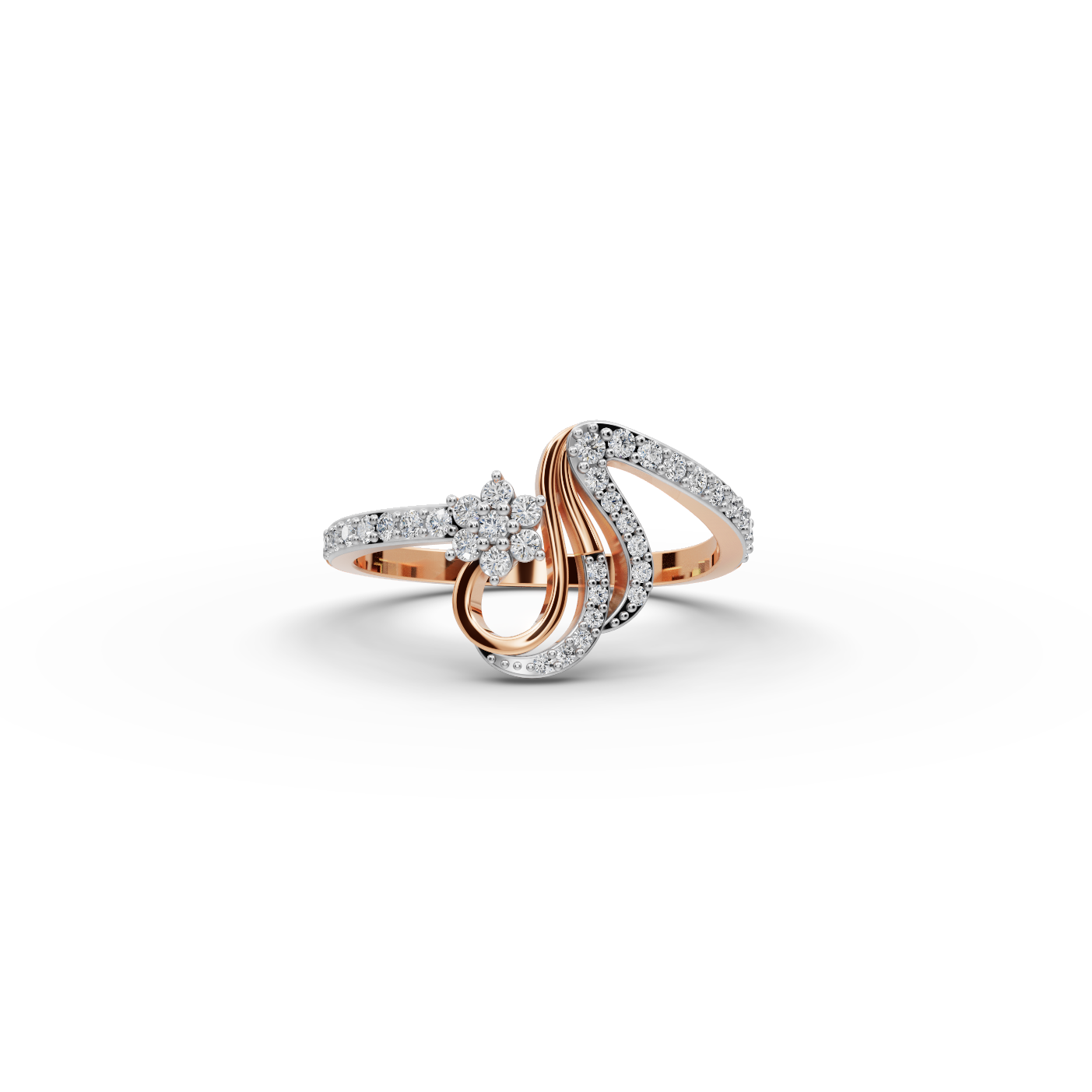 Twist Bloom Lab-Grown Diamond Ring