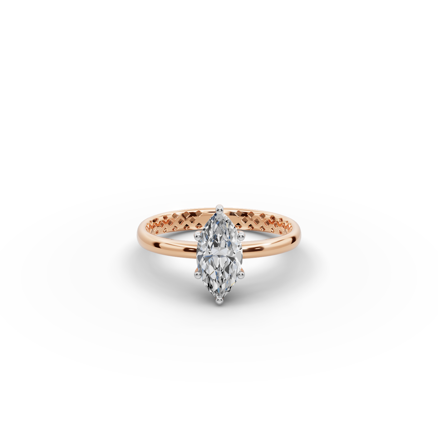 1 tcw Marquise Solitaire Lab-Grown Diamond Ring