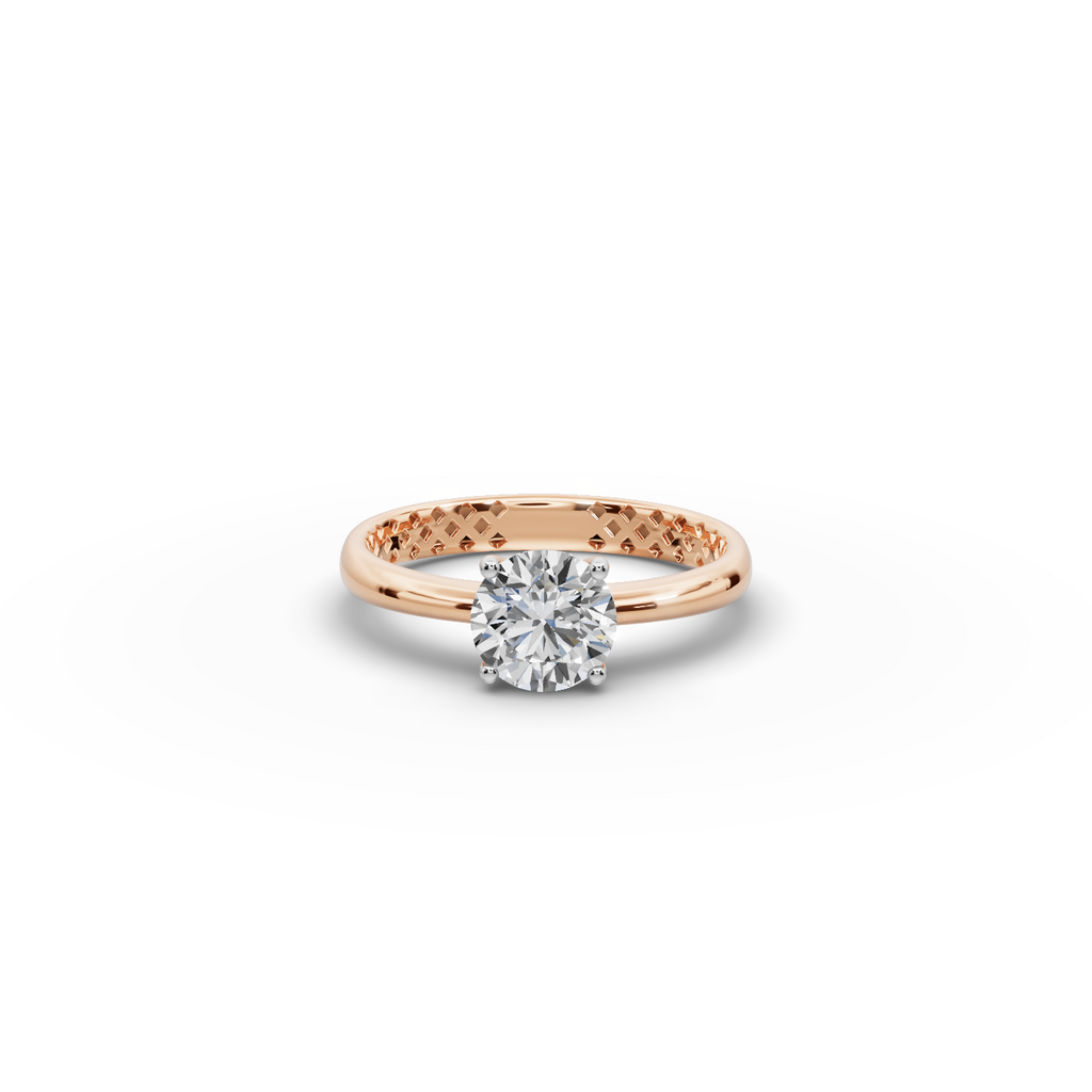 1 tcw. Round Classic Lab-Grown Diamond Ring