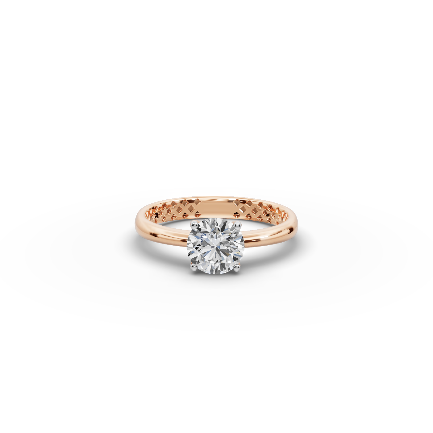 1 tcw. Round Classic Lab-Grown Diamond Ring