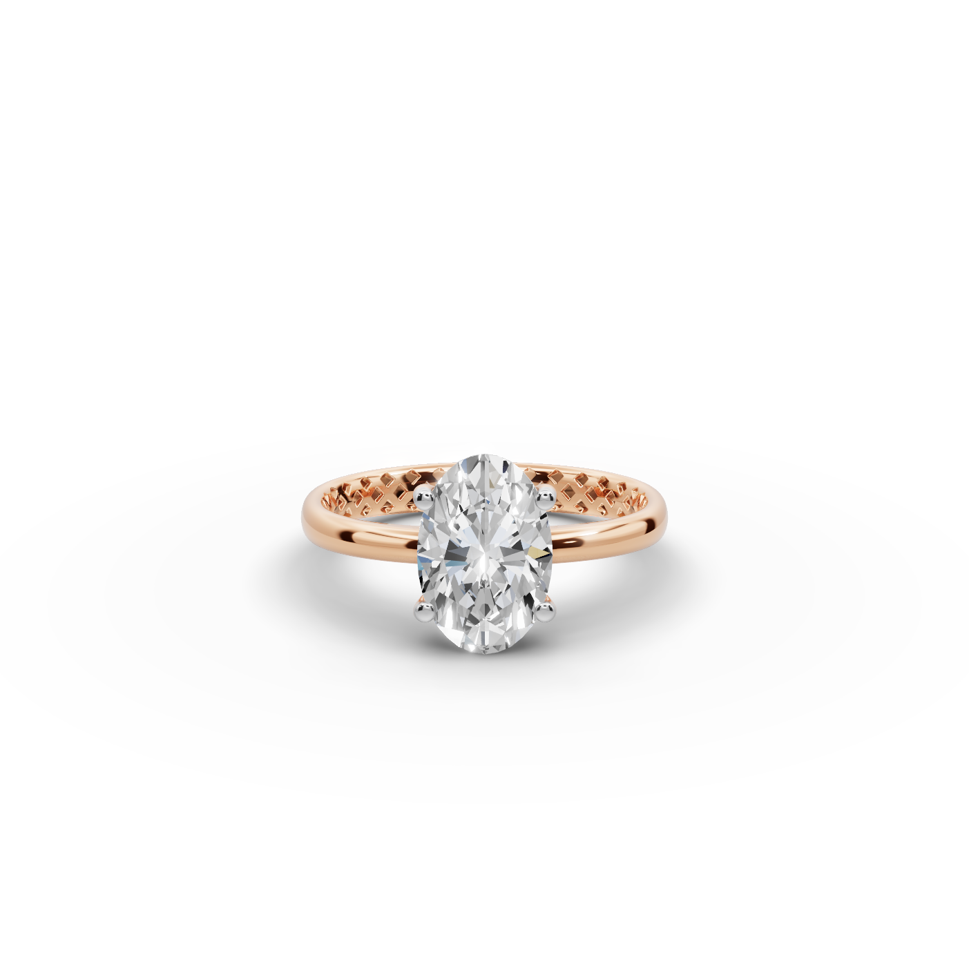 2.00 tcw Oval shape Lab-Grown Diamond Ring