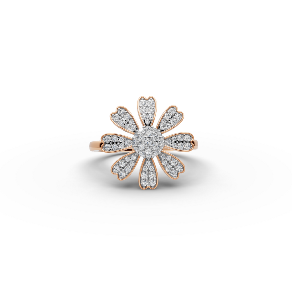 Floral Bloom Lab-Grown Diamond Ring