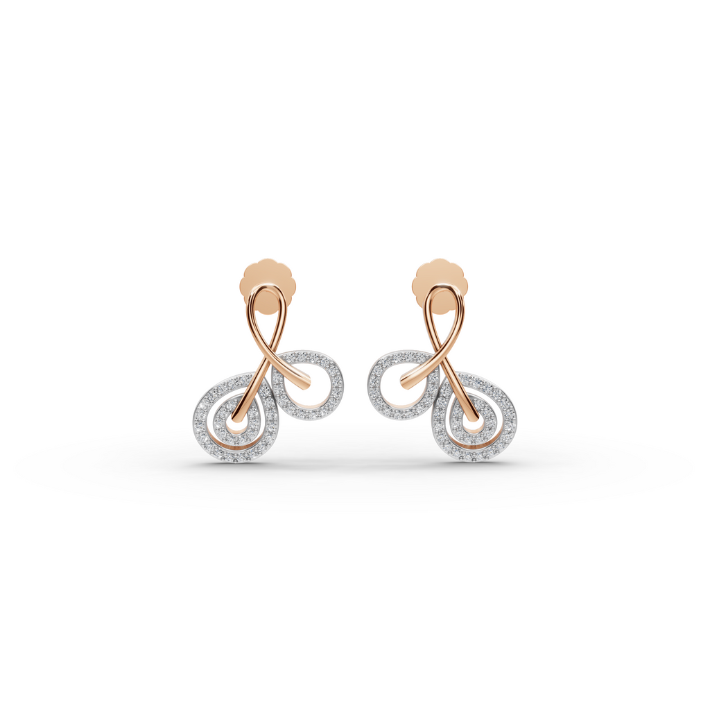 Infinity Swirl Lab-Grown Diamond Earrings
