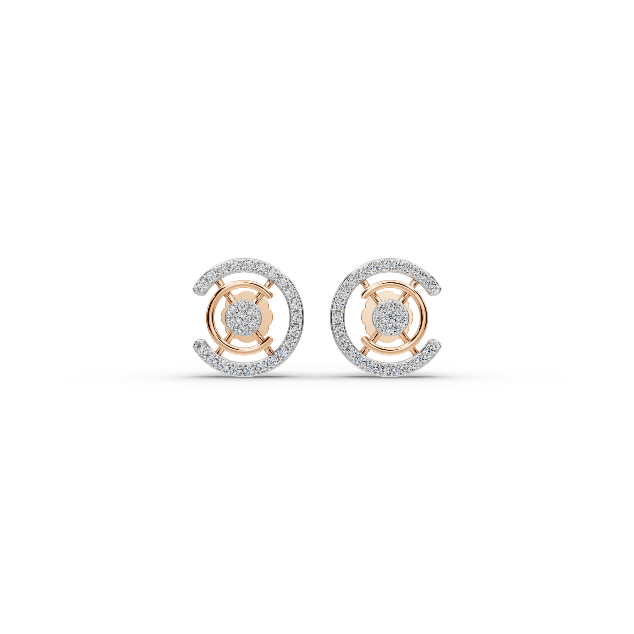 C Curve Lab-Grown Diamond Earrings