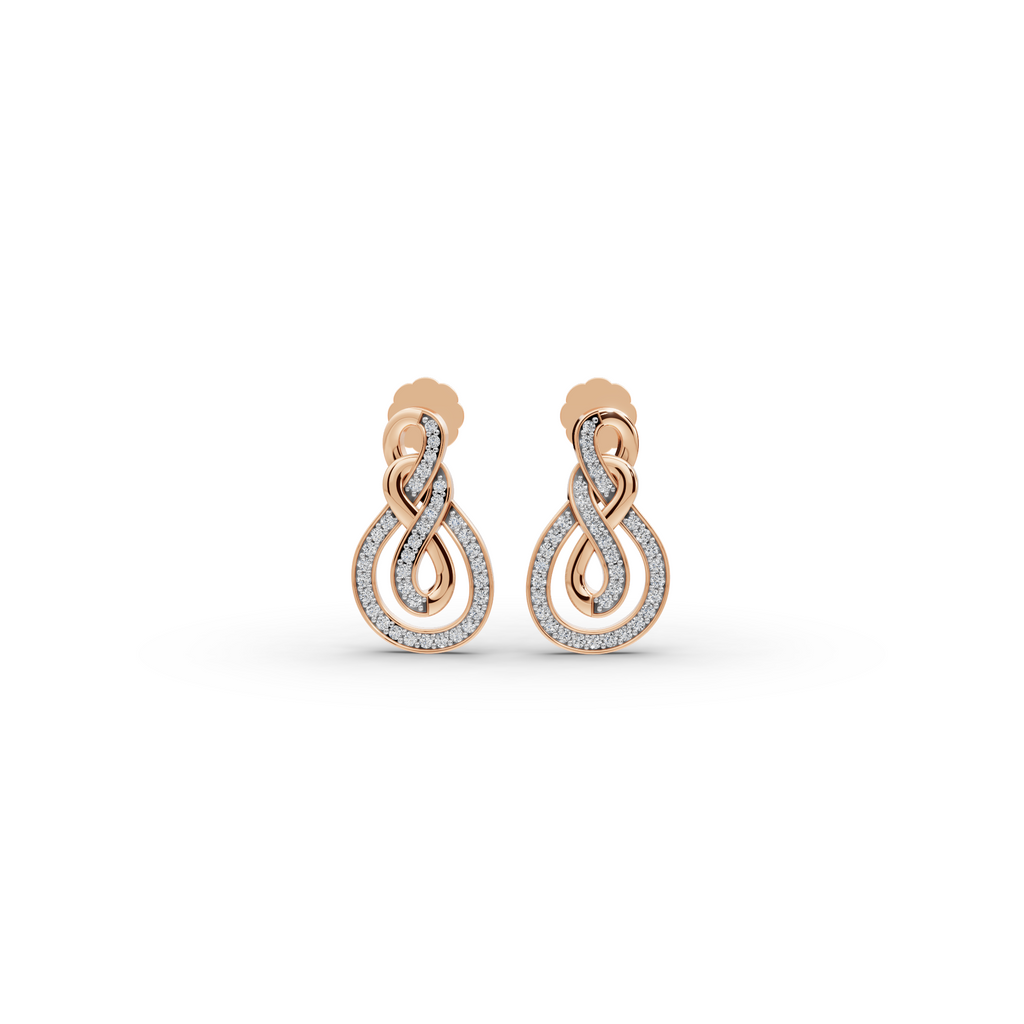 Infinity Loop Lab-Grown Diamond Earrings