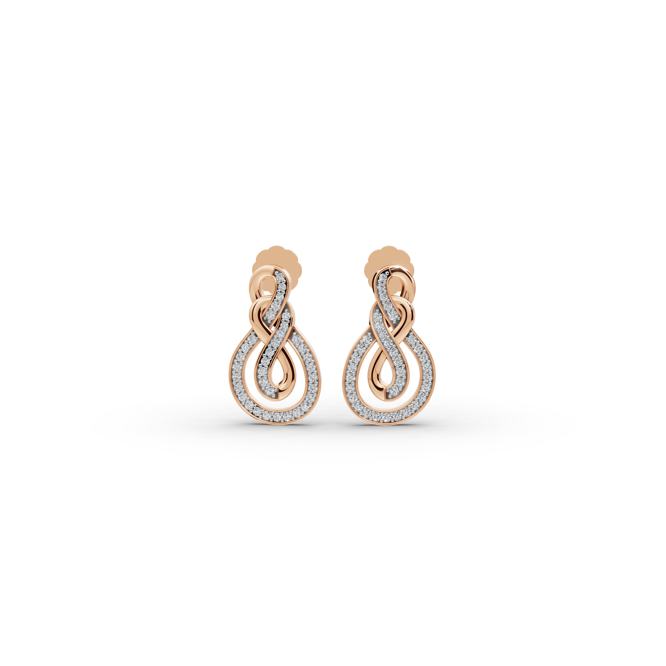 Infinity Loop Lab-Grown Diamond Earrings
