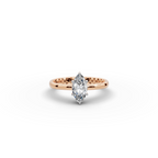 0.75 tcw Marquise Cut Lab-Grown Diamond Ring