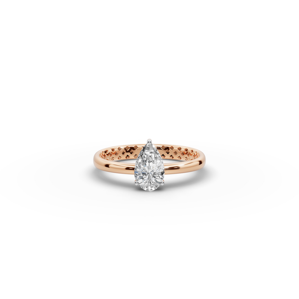0.75 tcw Pear Solitaire Lab-Grown Diamond Ring