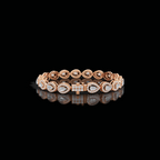 Elegant Pear Lab-Grown CVD Diamond Tennis Bracelet