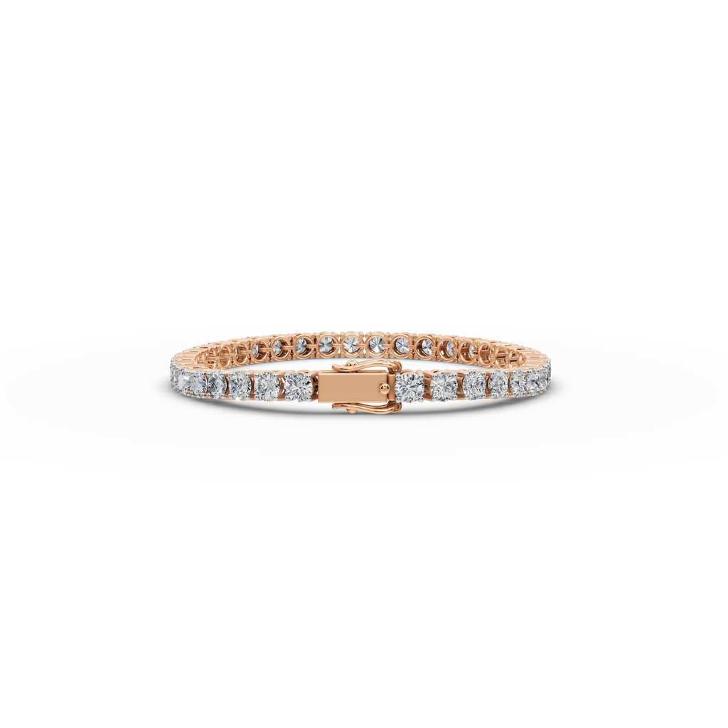 12.00 ct Lab Grown Round Diamond Tennis Bracelet - Sustainable Jewelry