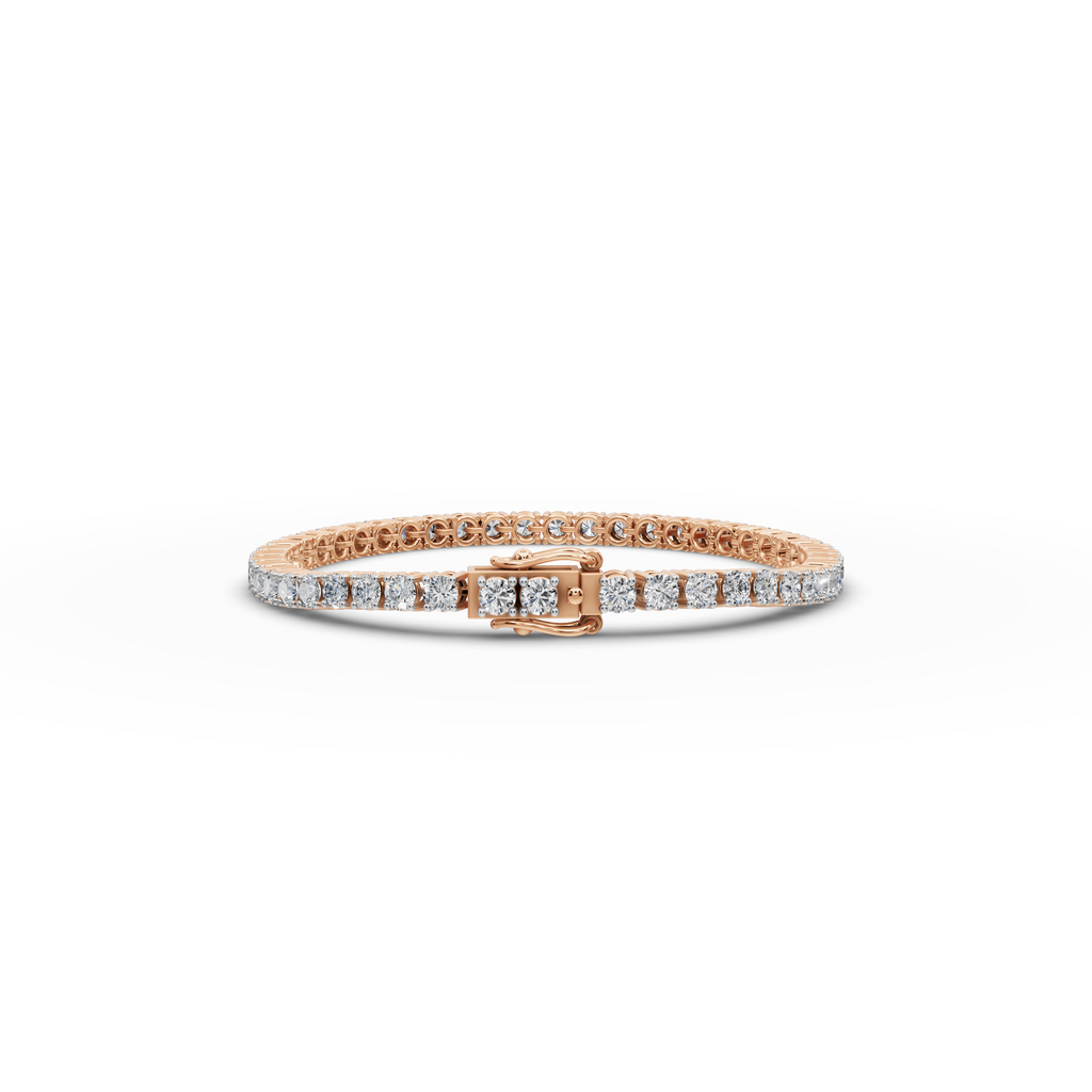 7.00 ct Lab Grown Round Diamond Tennis Bracelet - Sustainable Luxury Jewelry Gift