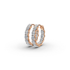 3.00 ct Modern Lab Diamond Hoop EarHoops Earring