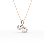 Infinity Loop Lab-Grown Diamond Gold Pendant