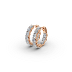 4.00 ct Everyday Lab Diamond Hoop EarHoops Earring