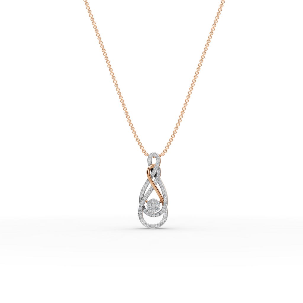 Infinity Swirl Lab-Grown Diamond Pendant