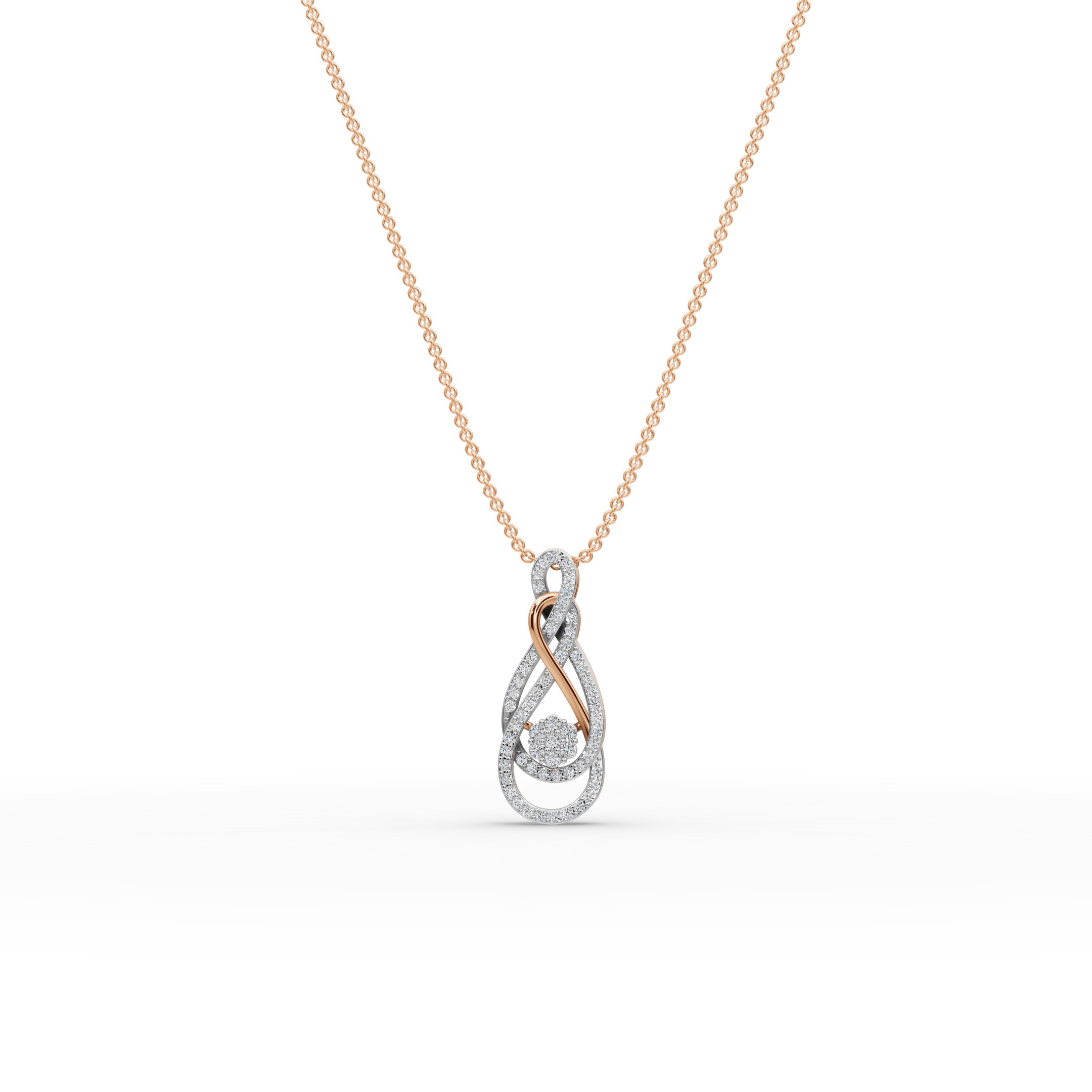 Infinity Swirl Lab-Grown Diamond Pendant