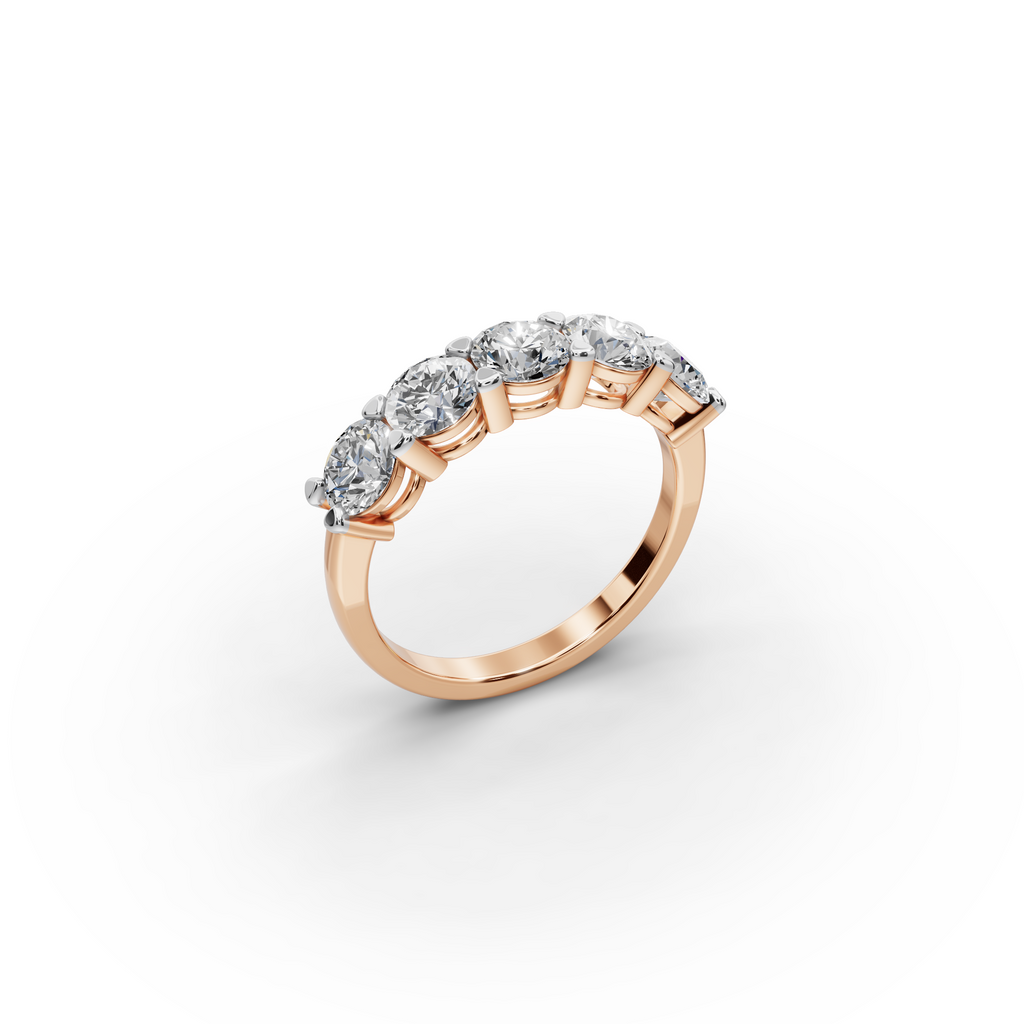 2.00 ct Milestone Five-Stone Lab Diamond Ring