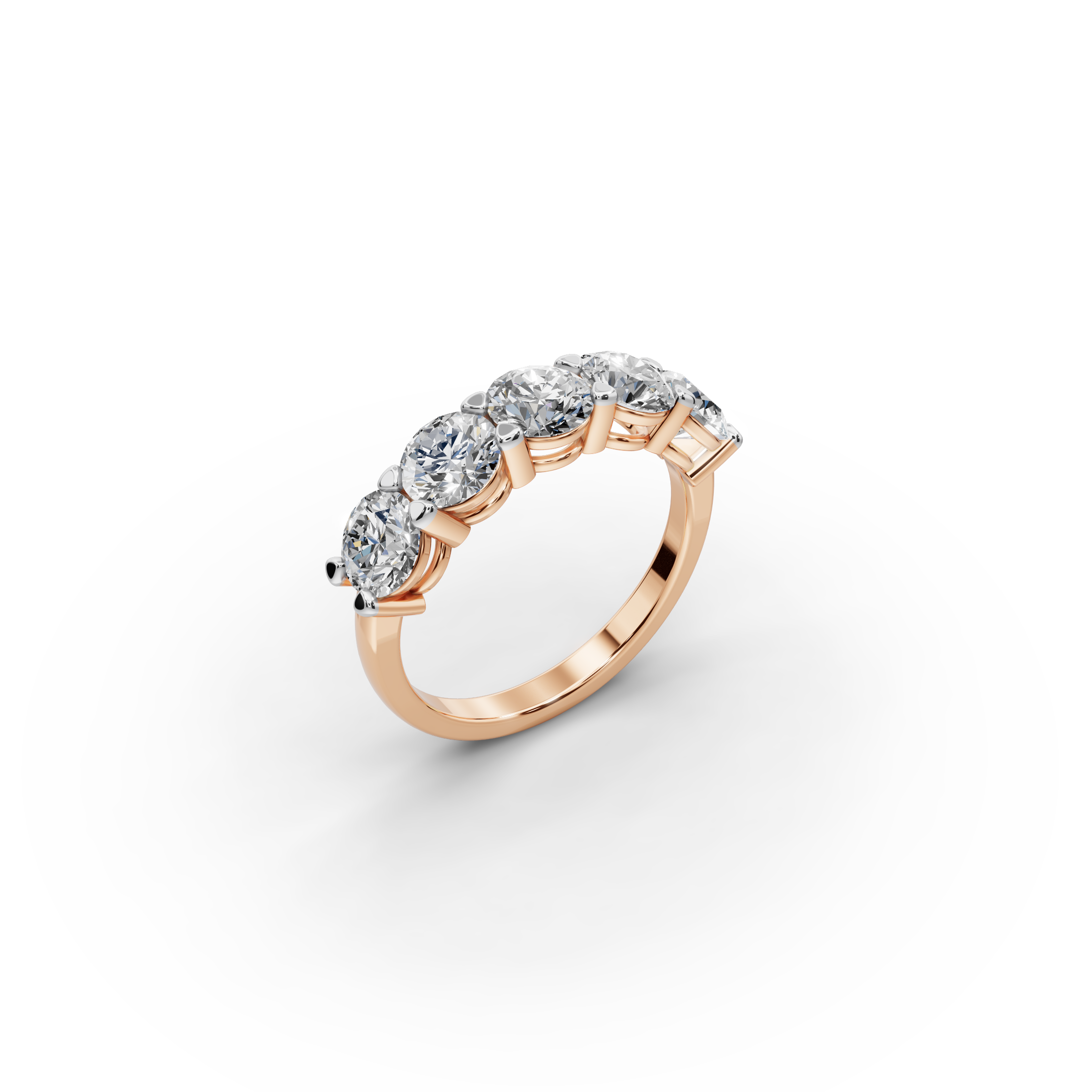 2.50 ct Modern Five-Stone Lab Diamond Ring