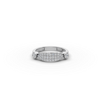 Half Moon Pave Lab-Grown Diamond Ring