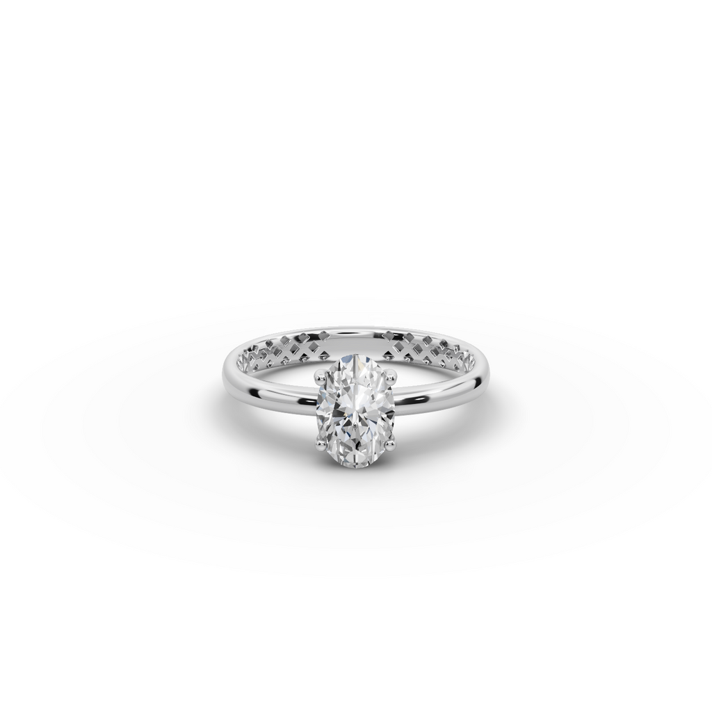 1.00 tcw Oval Solitaire Lab-Grown Diamond Ring
