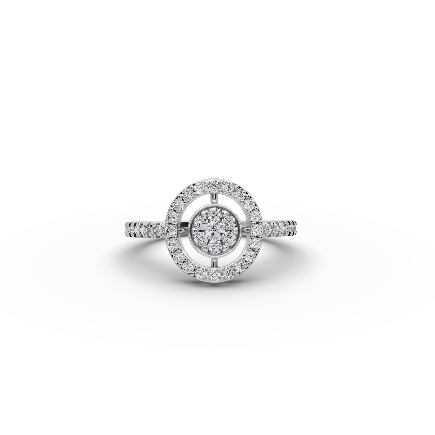 Round Halo Lab-Grown Diamond Ring