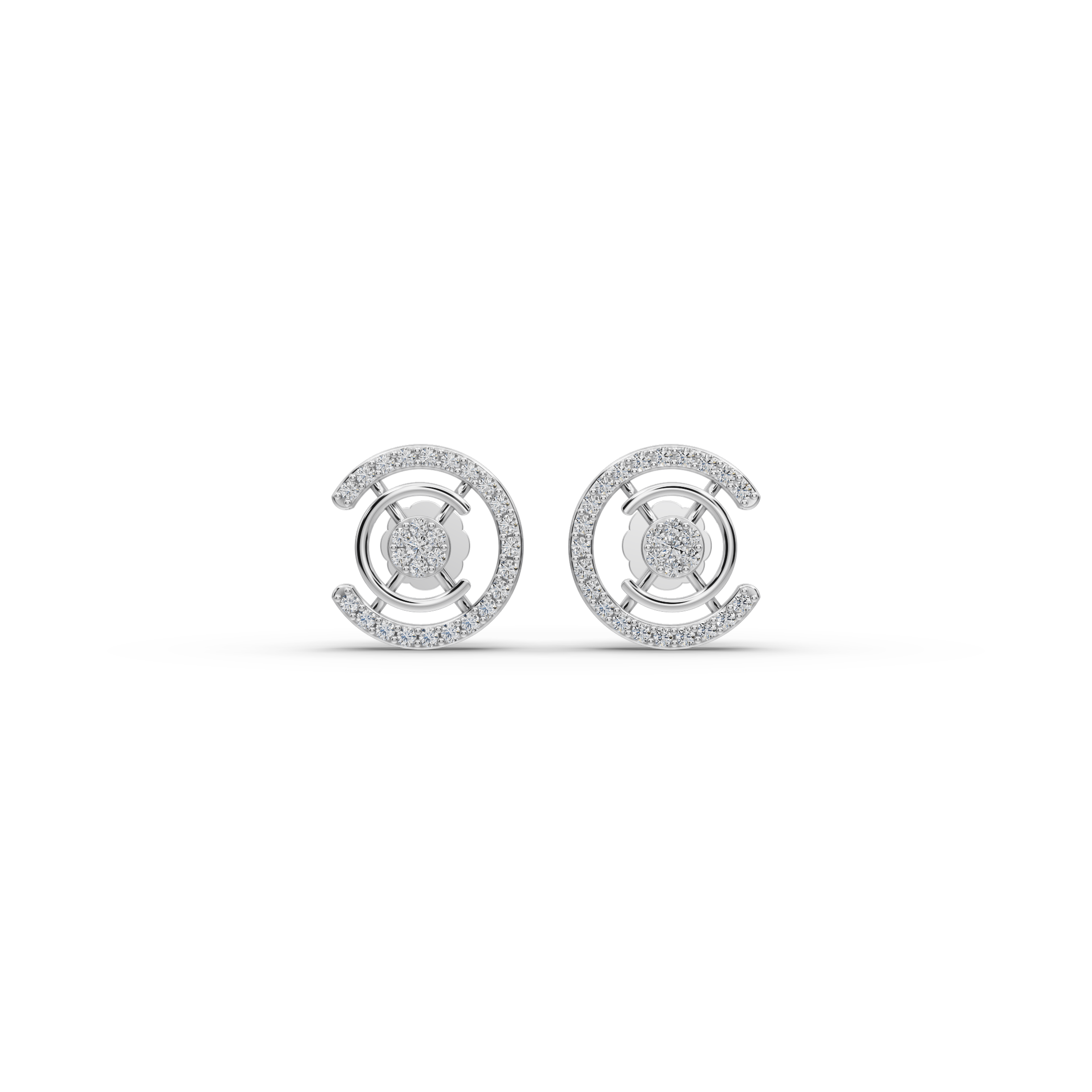 C Curve Lab-Grown Diamond Earrings