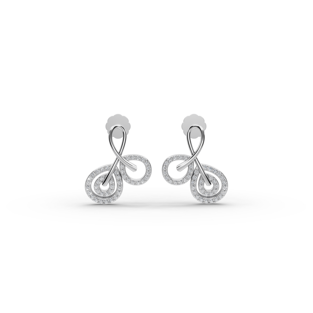 Infinity Swirl Lab-Grown Diamond Earrings