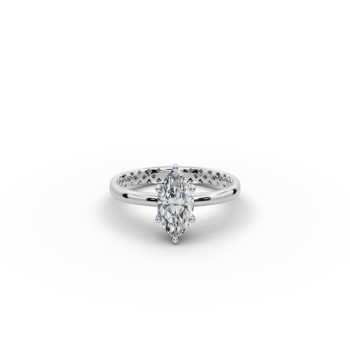 1 tcw Marquise Solitaire Lab-Grown Diamond Ring