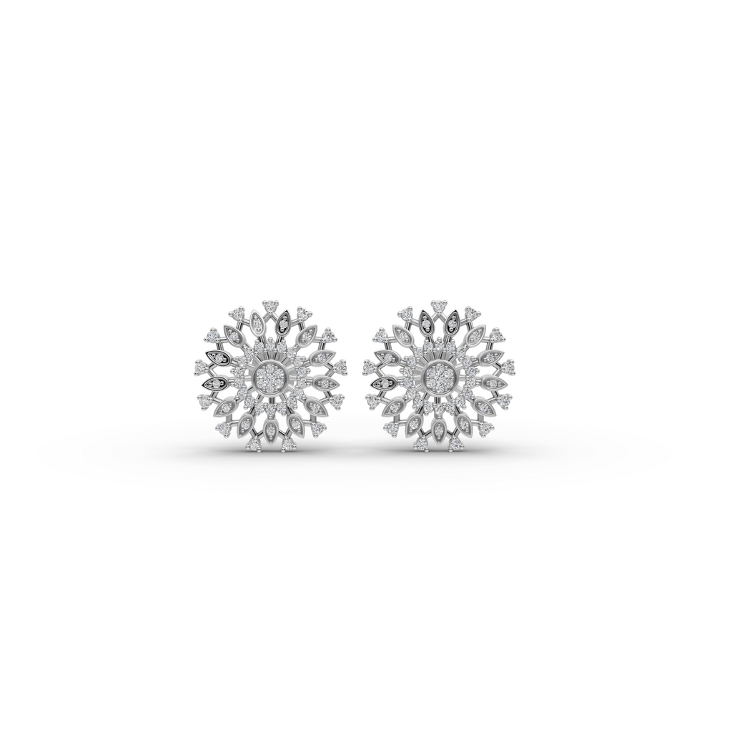 Radiant Petal Lab-Grown Diamond Earrings