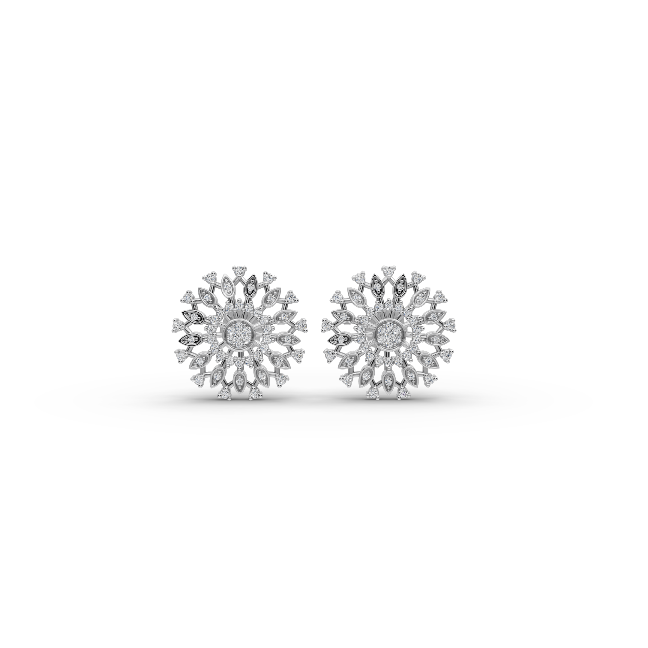 Radiant Petal Lab-Grown Diamond Earrings