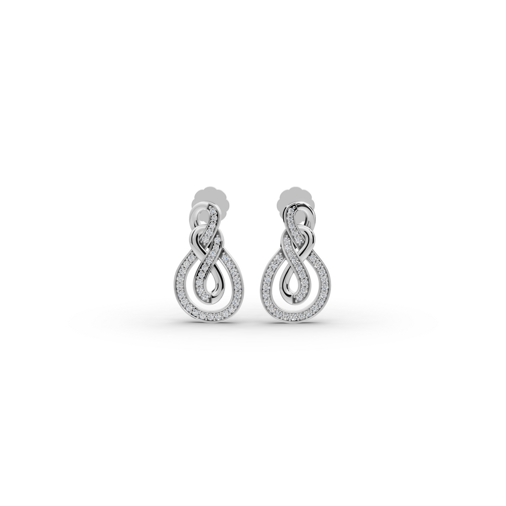 Infinity Loop Lab-Grown Diamond Earrings