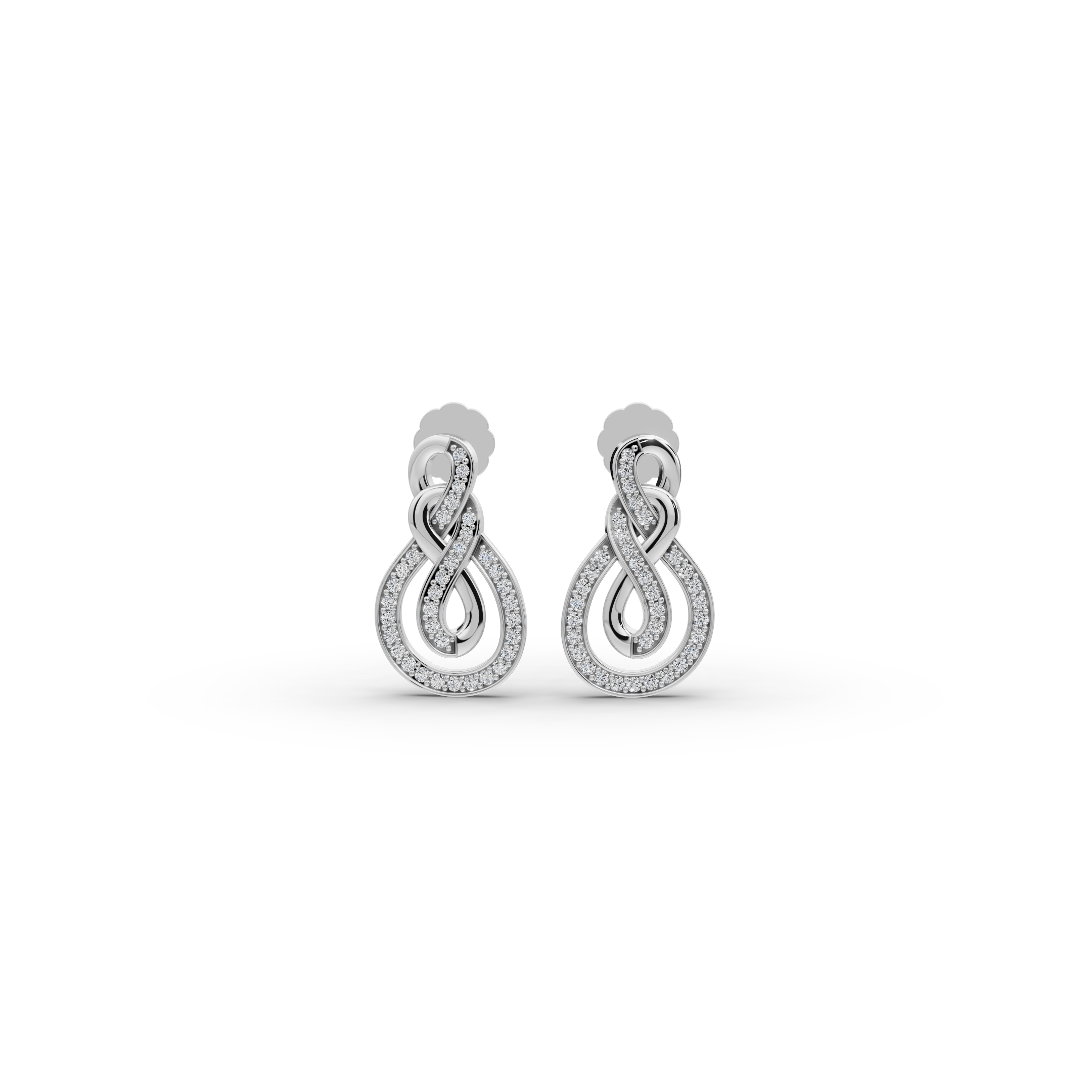 Infinity Loop Lab-Grown Diamond Earrings