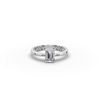 0.75 tcw Emerald Cut Lab-Grown Diamond Ring
