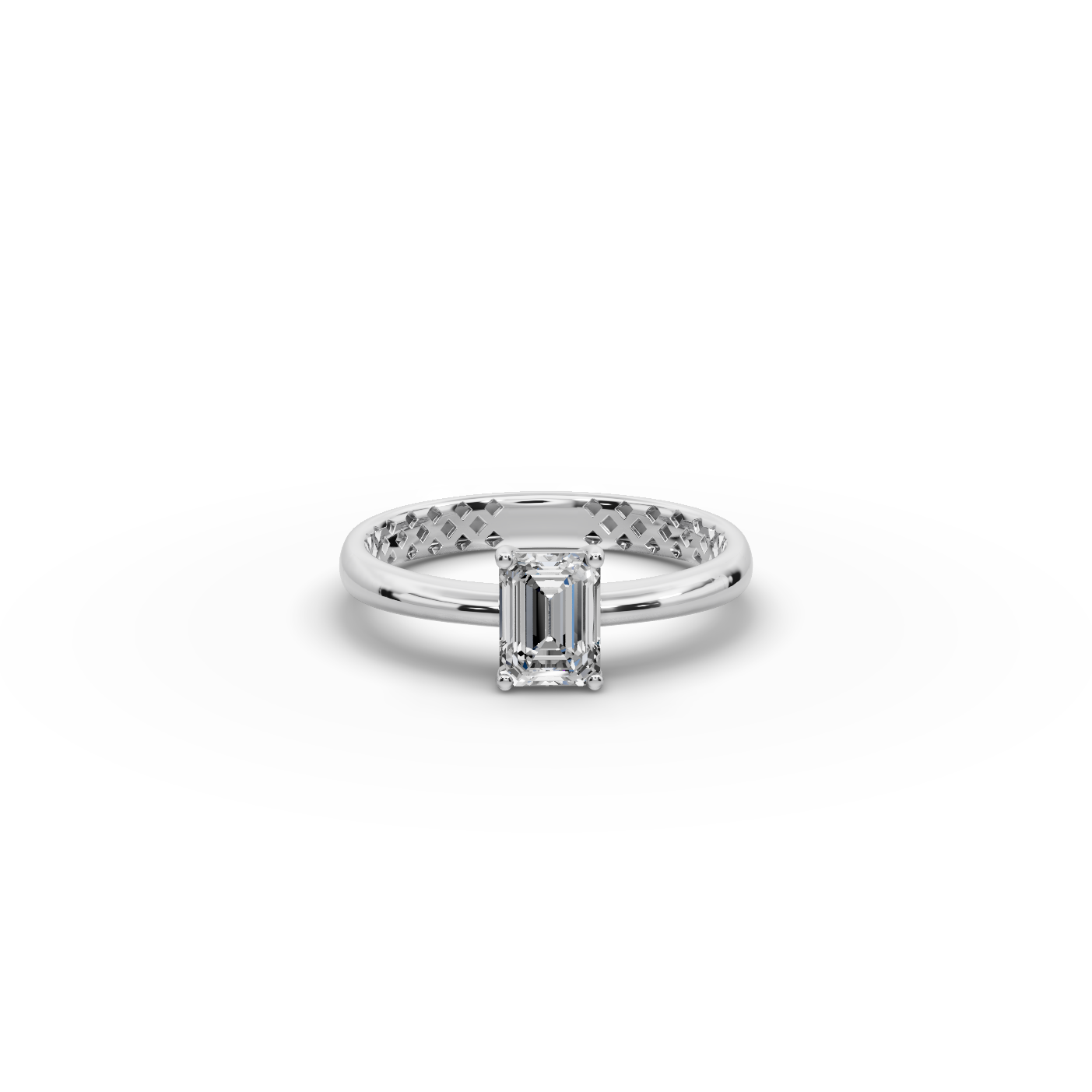0.75 tcw Emerald Cut Lab-Grown Diamond Ring