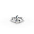 2 tcw Pear Cut Lab-Grown Diamond Ring