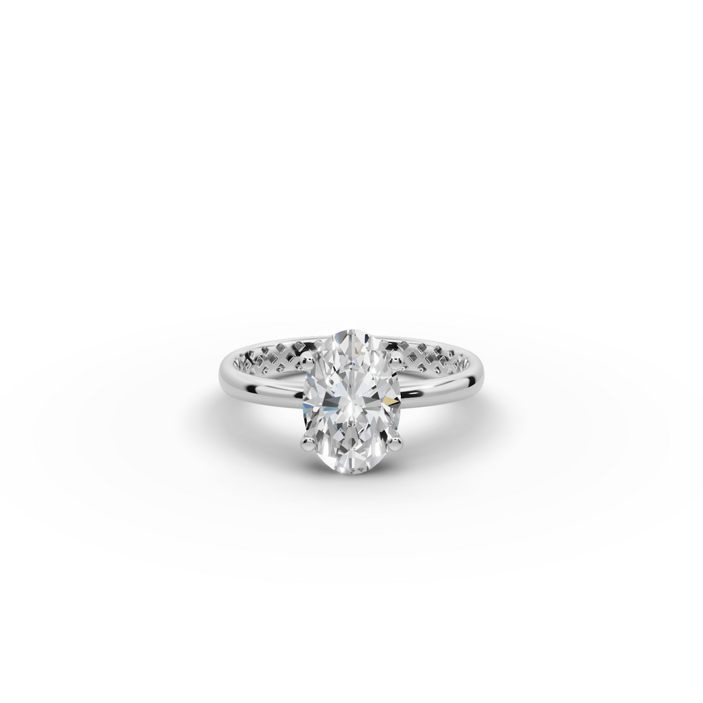 2.00 tcw Oval shape Lab-Grown Diamond Ring