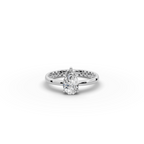 1 tcw Pear Cut Diamond Gold Ring