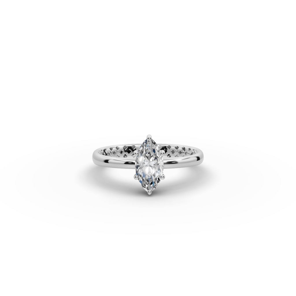 0.75 tcw Marquise Cut Lab-Grown Diamond Ring