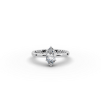 0.75 tcw Marquise Cut Lab-Grown Diamond Ring