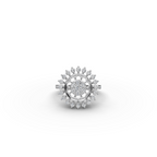 Sunburst Cluster Lab-Grown Diamond Ring