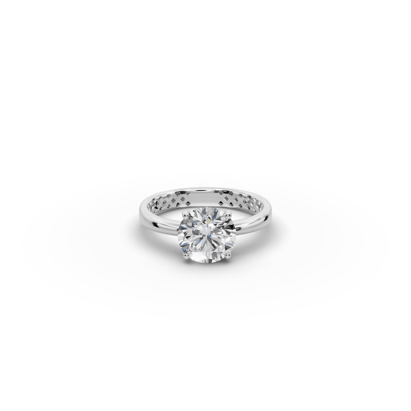 2 tcw Round Cut Lab-Grown Diamond Ring
