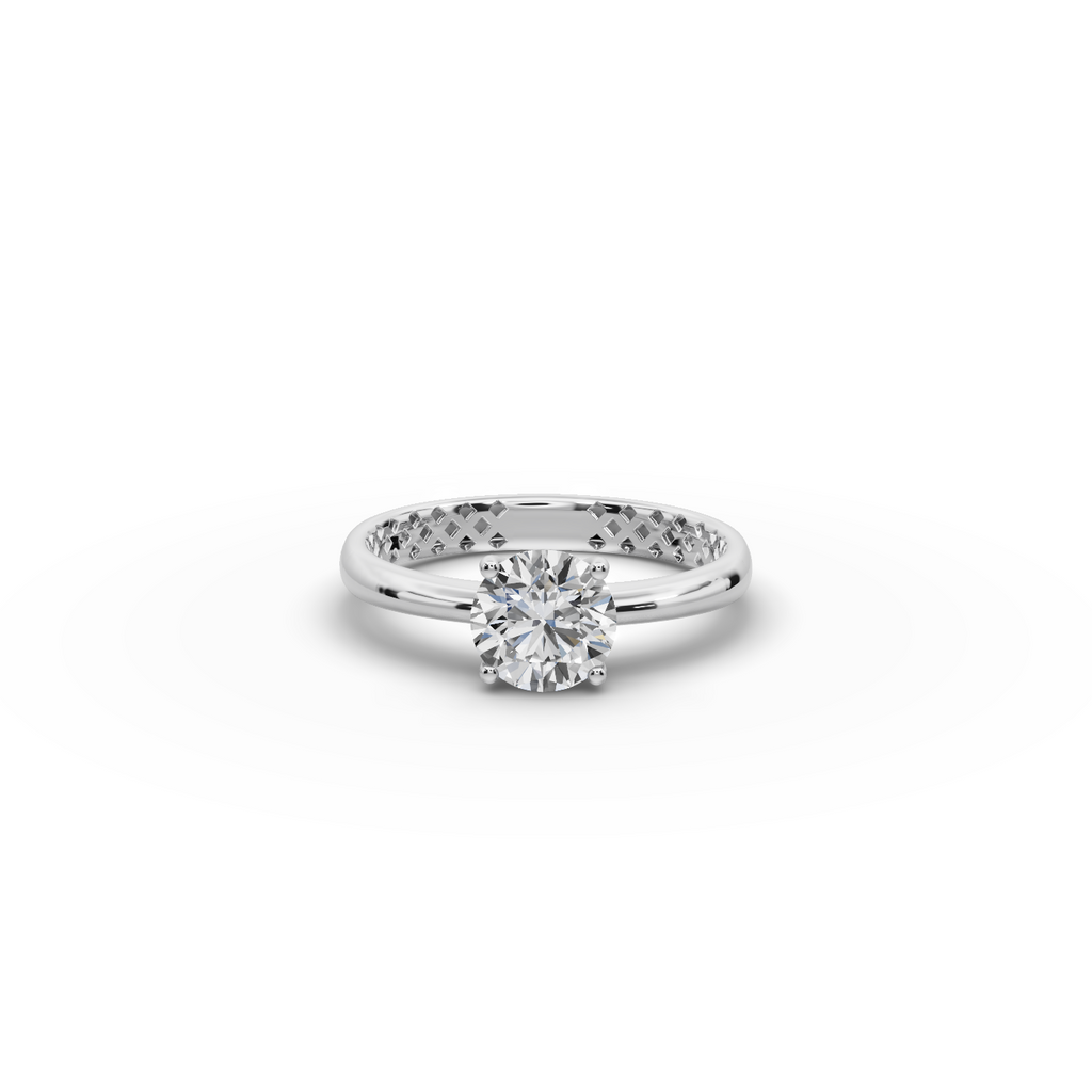 1 tcw. Round Classic Lab-Grown Diamond Ring