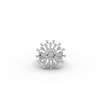 Sunburst Halo Lab-Grown Diamond Ring