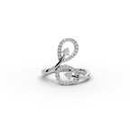 Double Loop Drop Lab-Grown Diamond Ring