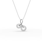 Infinity Loop Lab-Grown Diamond Gold Pendant
